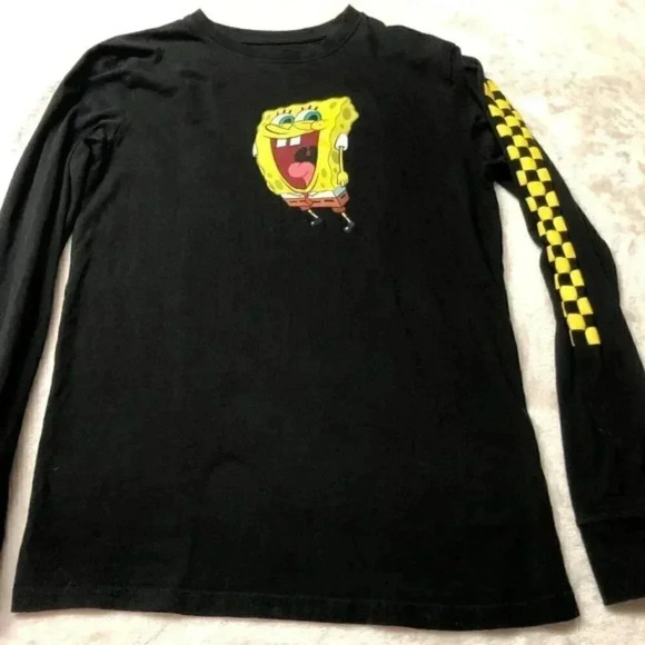 SPONGEBOB Squarepants Long Sleeve Tee Unisex Size Small - Picture 1 of 9